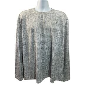 Reel Legends Men's Fishing Shirt Long Sleeves fish scales UPF XL